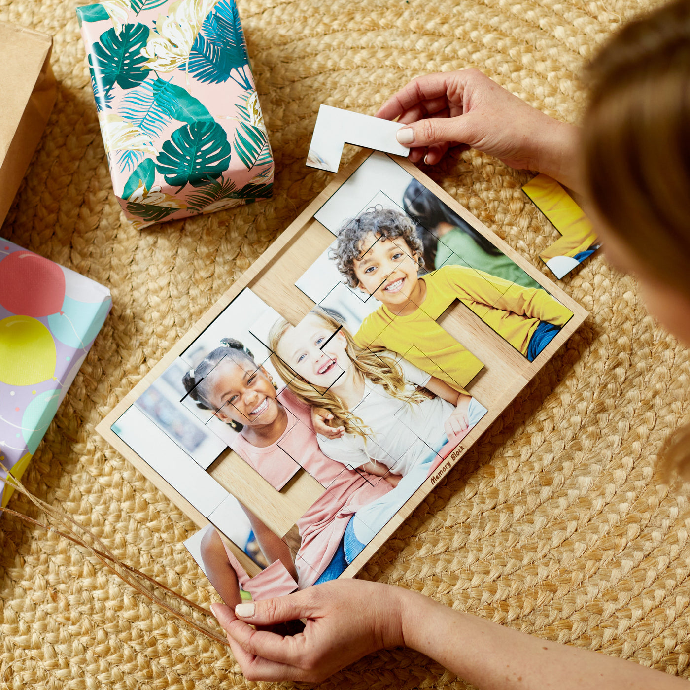 Rechthoekige Tetris-puzzel