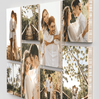 Alma set of 8 – foto op hout – Memory Block NL