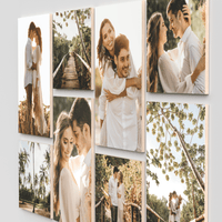 Alma set of 8 – foto op hout – Memory Block NL