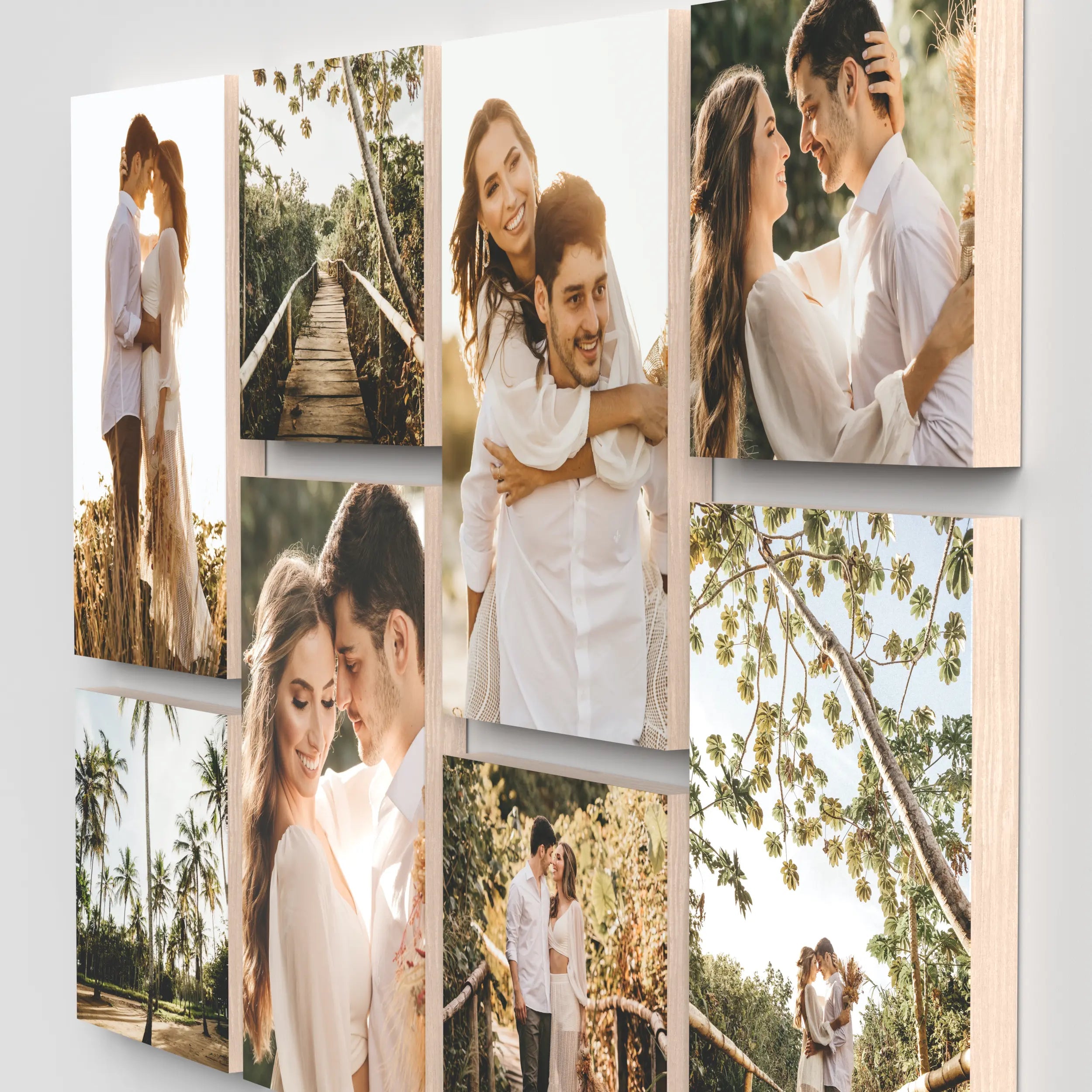 Alma set of 8 – foto op hout – Memory Block NL