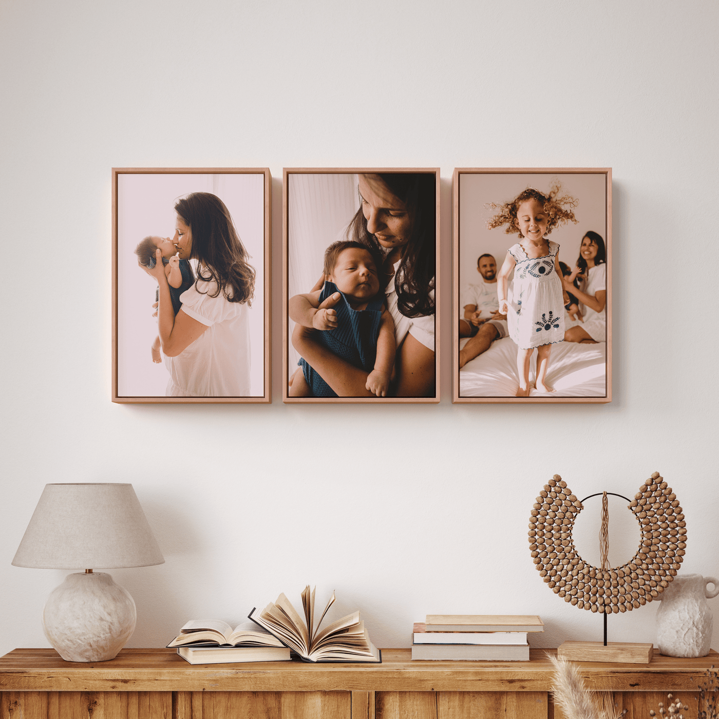 Arvile Floating Frame Set of 3 – foto op hout – Memory Block NL