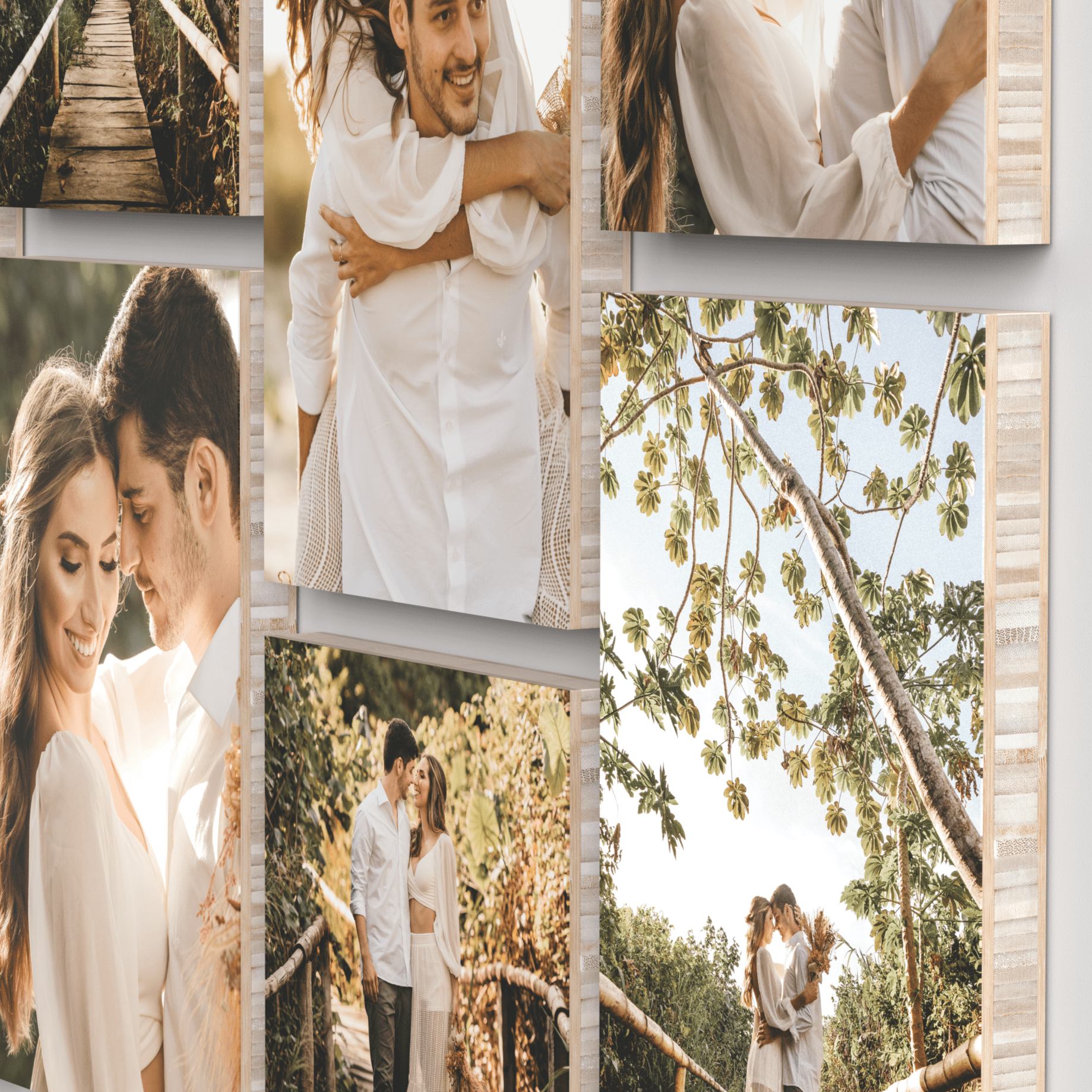 Ash set of 6 – foto op hout – Memory Block NL