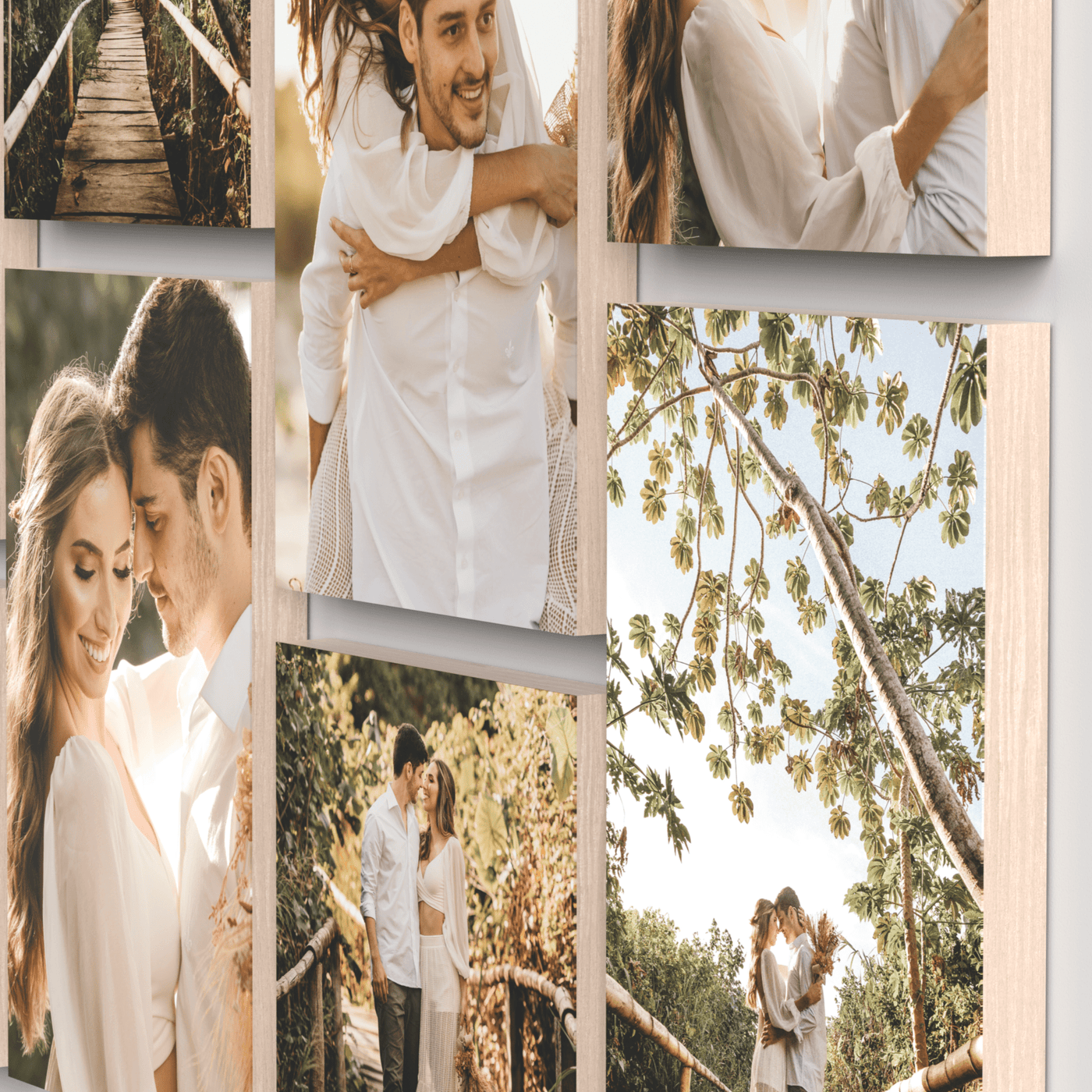 Ash set of 6 – foto op hout – Memory Block NL