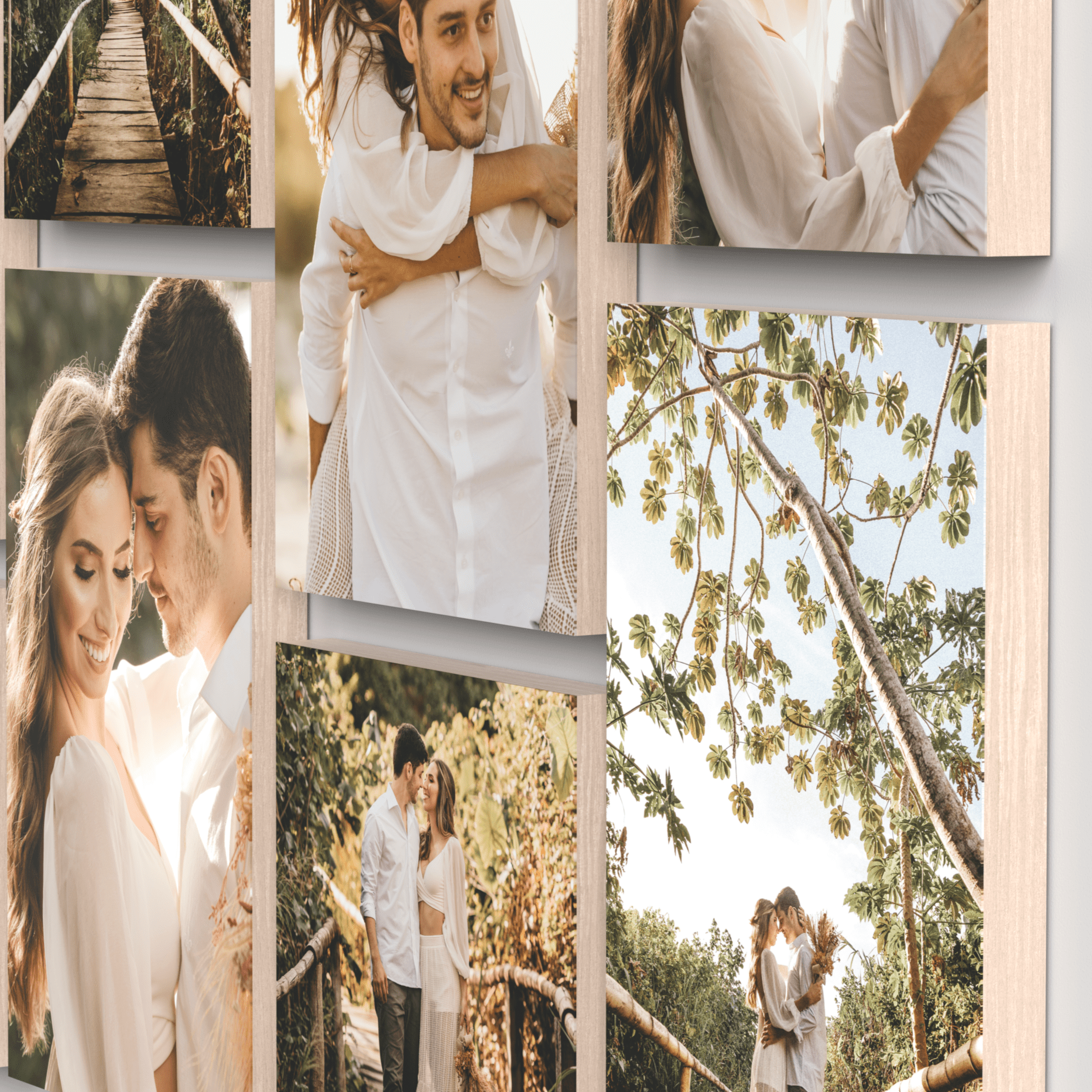 Ash set of 6 – foto op hout – Memory Block NL