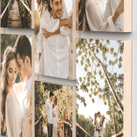 Ash set of 6 – foto op hout – Memory Block NL