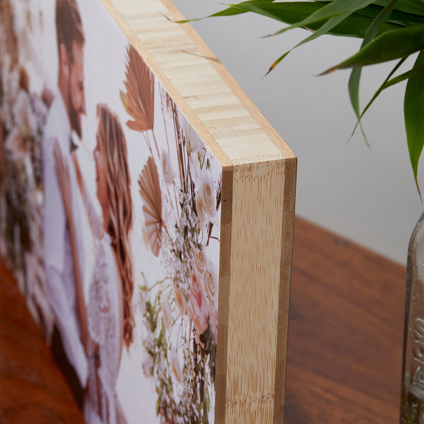 Bamboo Rectangle – foto op hout – Memory Block NL