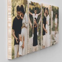Bamboo Rectangle – foto op hout – Memory Block NL