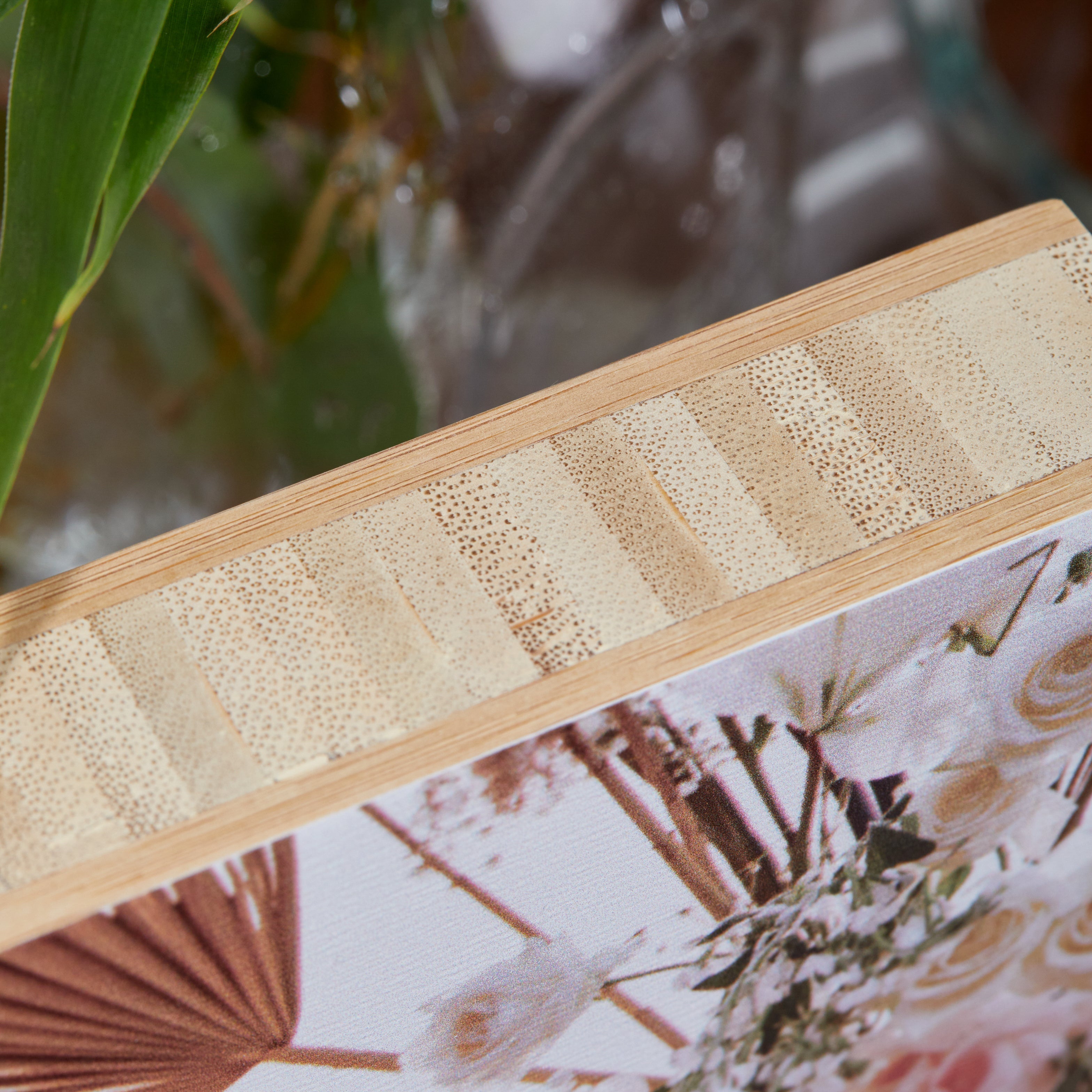Bamboo Rectangle – foto op hout – Memory Block NL