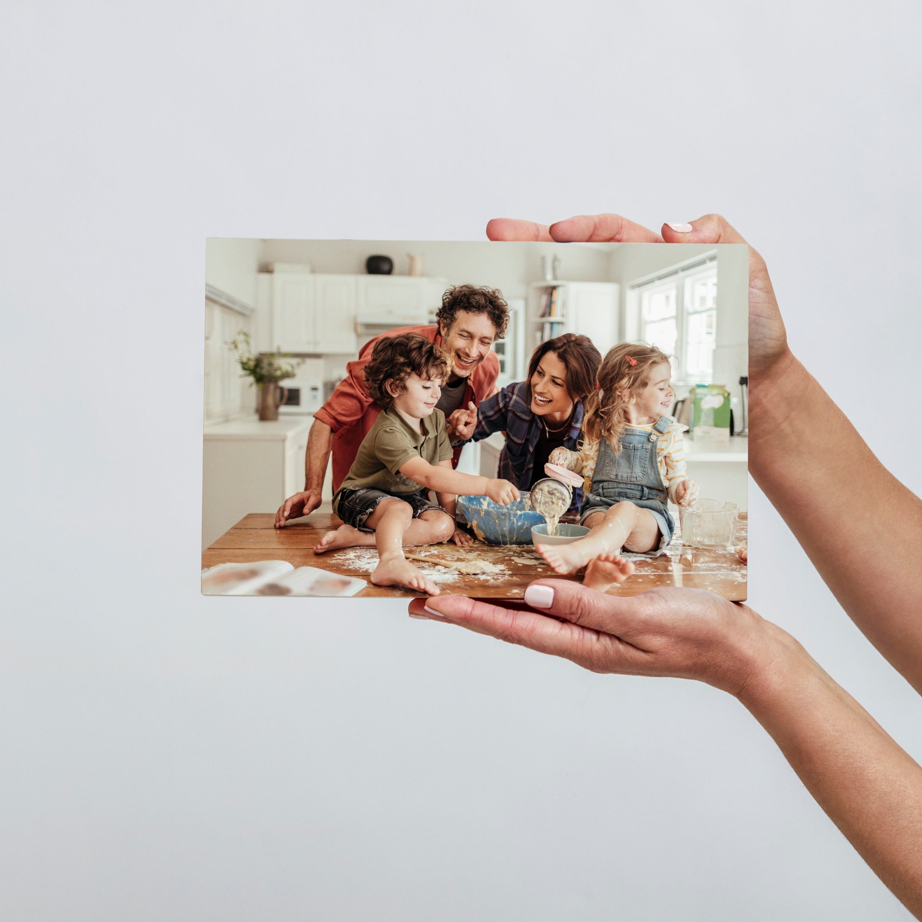 Bamboo Rectangle – foto op hout – Memory Block NL