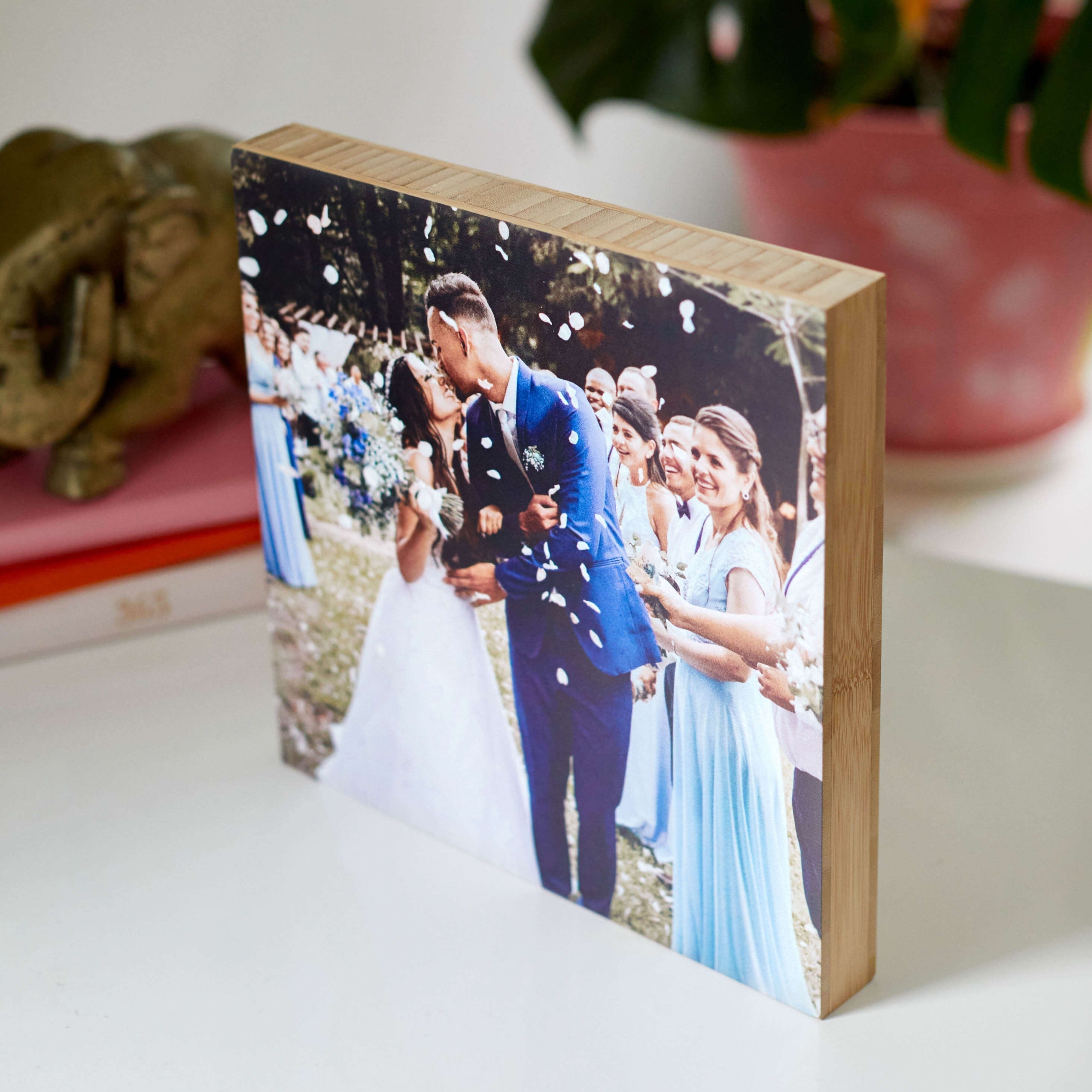 Bamboo Square – foto op hout – Memory Block NL