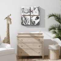 Bamboo Square – foto op hout – Memory Block NL