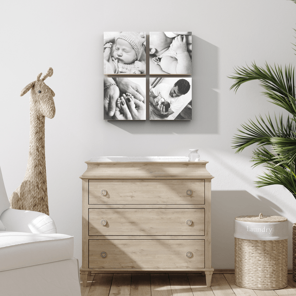Bamboo Square – foto op hout – Memory Block NL