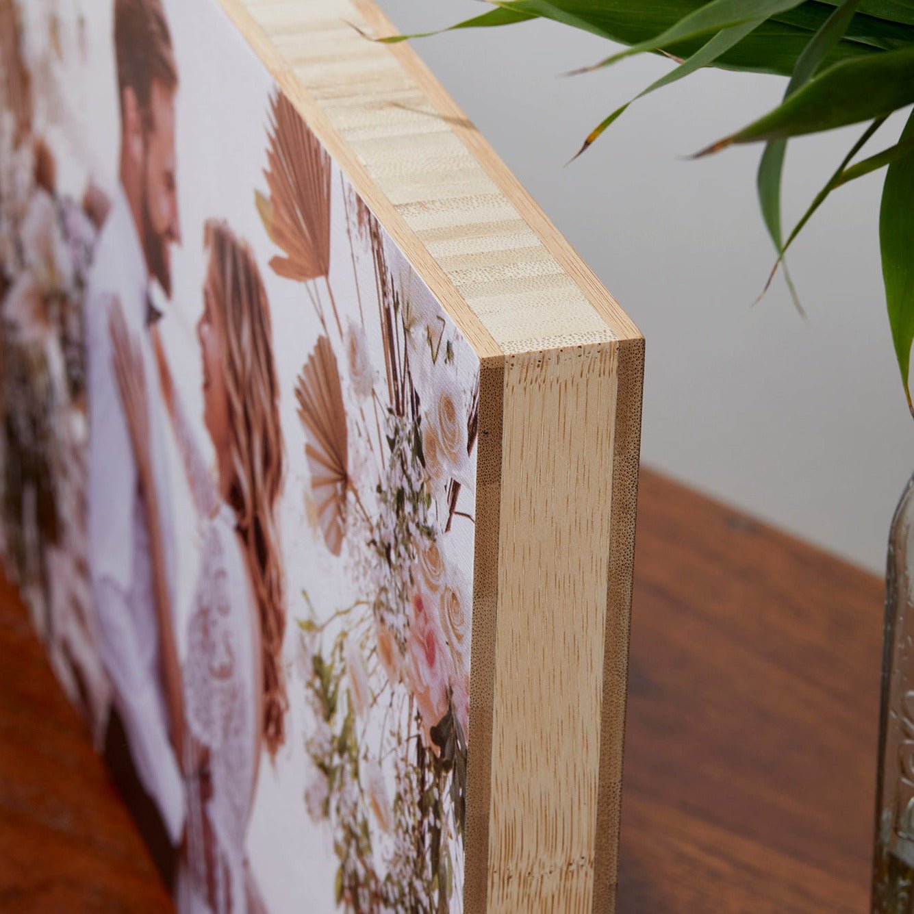 Bamboo Square – foto op hout – Memory Block NL