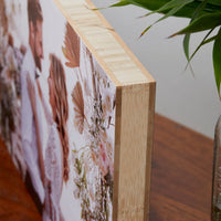 Bamboo Square – foto op hout – Memory Block NL