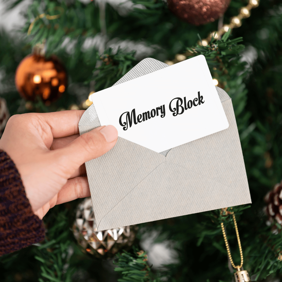 Custom Memory Block Gift Card - The Perfect Personalized Photo Gift – foto op hout – Memory Block NL