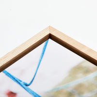 Daisy Floating Frame Set of 4 – foto op hout – Memory Block NL