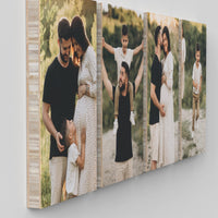 Ella set of 4 – foto op hout – Memory Block NL