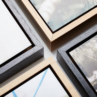 Floating Frame Rectangle – foto op hout – Memory Block NL