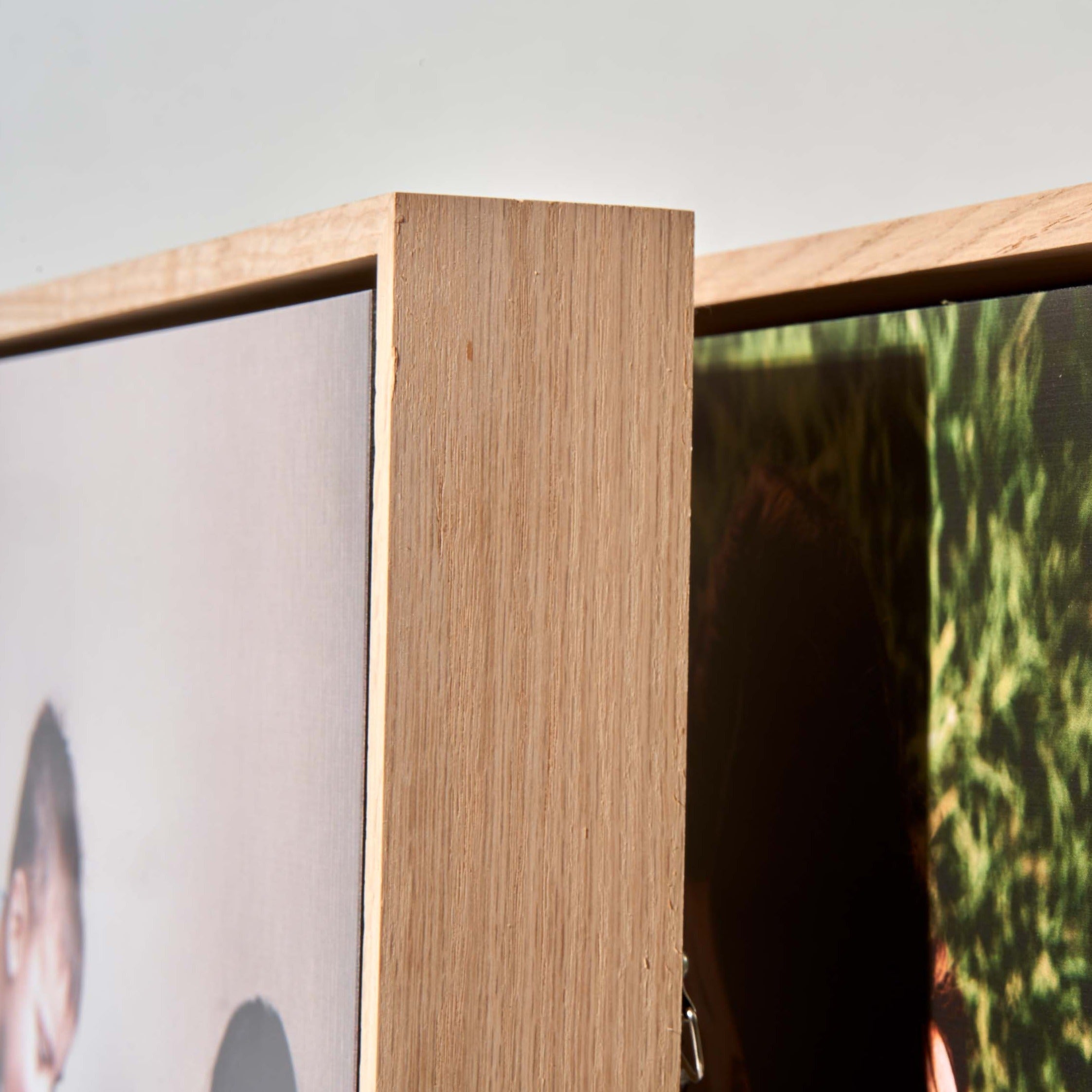 Floating Frame Rectangle – foto op hout – Memory Block NL