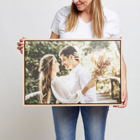 Floating Frame Rectangle – foto op hout – Memory Block NL