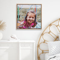 Floating Frame Square – foto op hout – Memory Block NL
