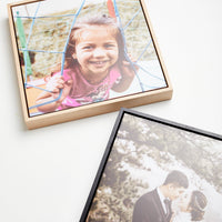Floating Frame Square – foto op hout – Memory Block NL