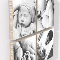 Gaia set of 4 – foto op hout – Memory Block NL