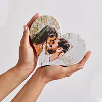 Heart – foto op hout – Memory Block NL