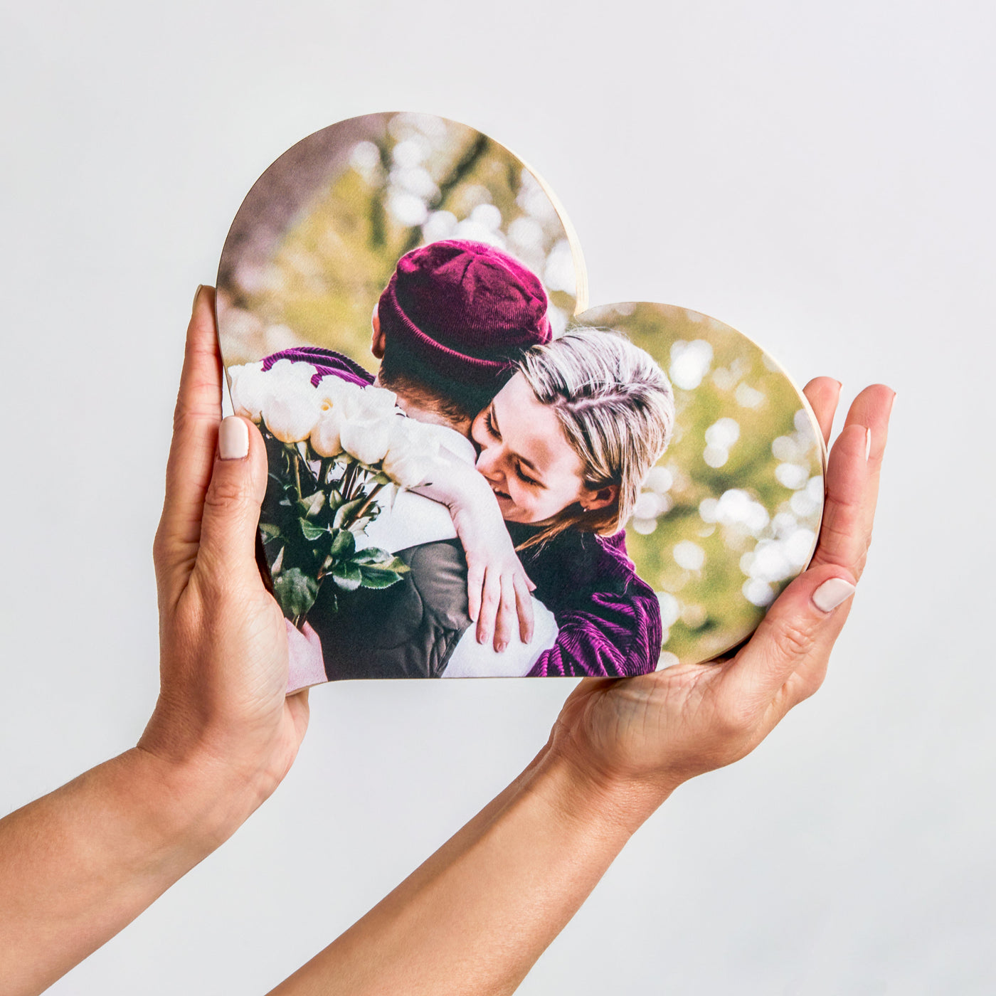 Heart – foto op hout – Memory Block NL