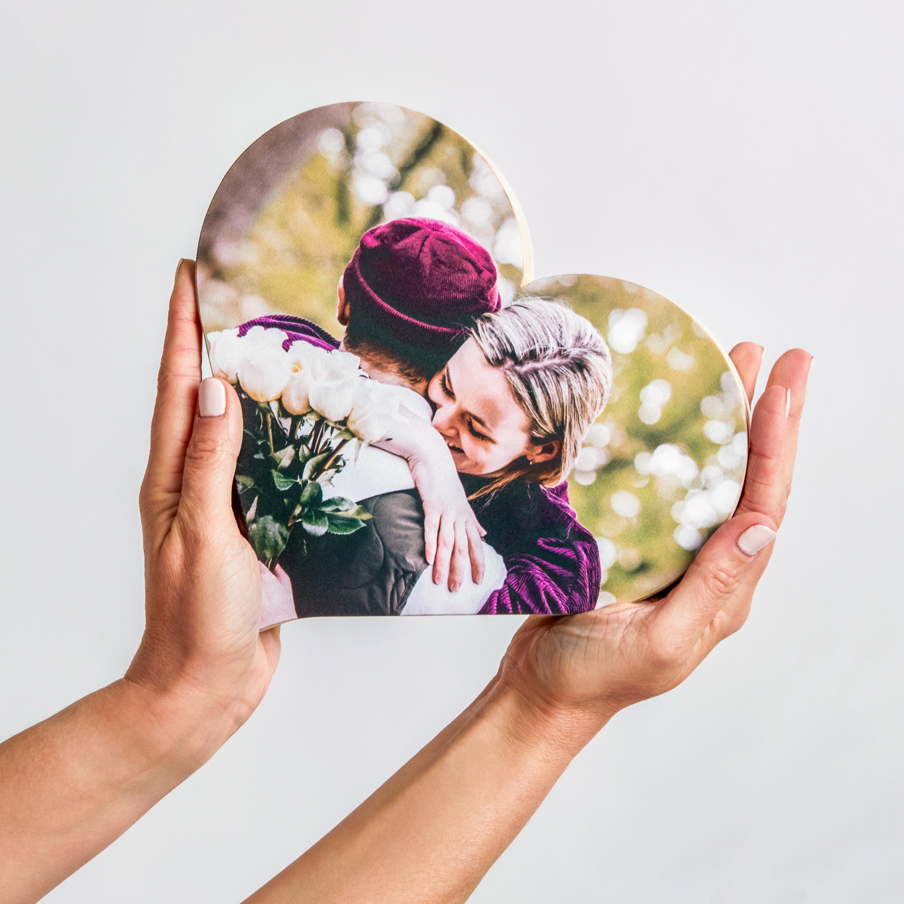 Heart – foto op hout – Memory Block NL