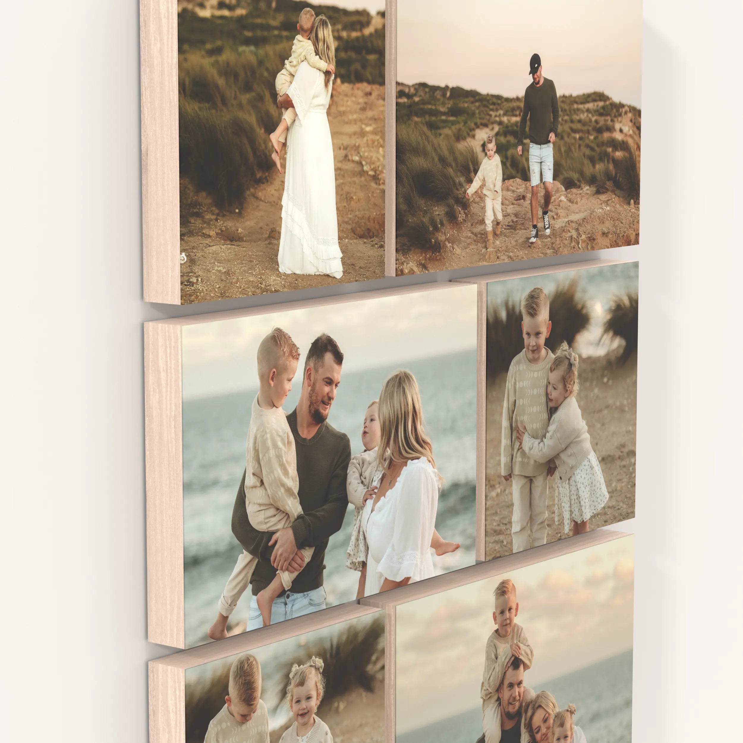 Holly set of 6 – foto op hout – Memory Block NL