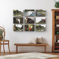 Jaffa set of 9 – foto op hout – Memory Block NL