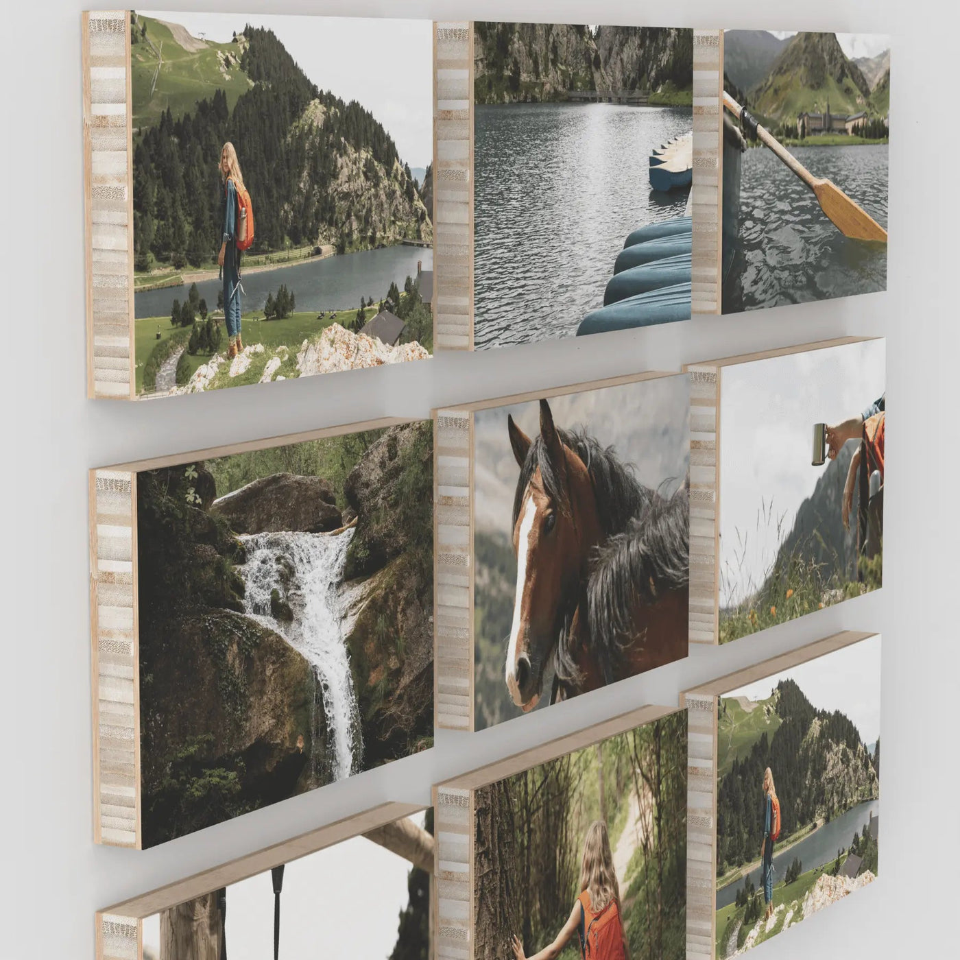 Jaffa set of 9 – foto op hout – Memory Block NL