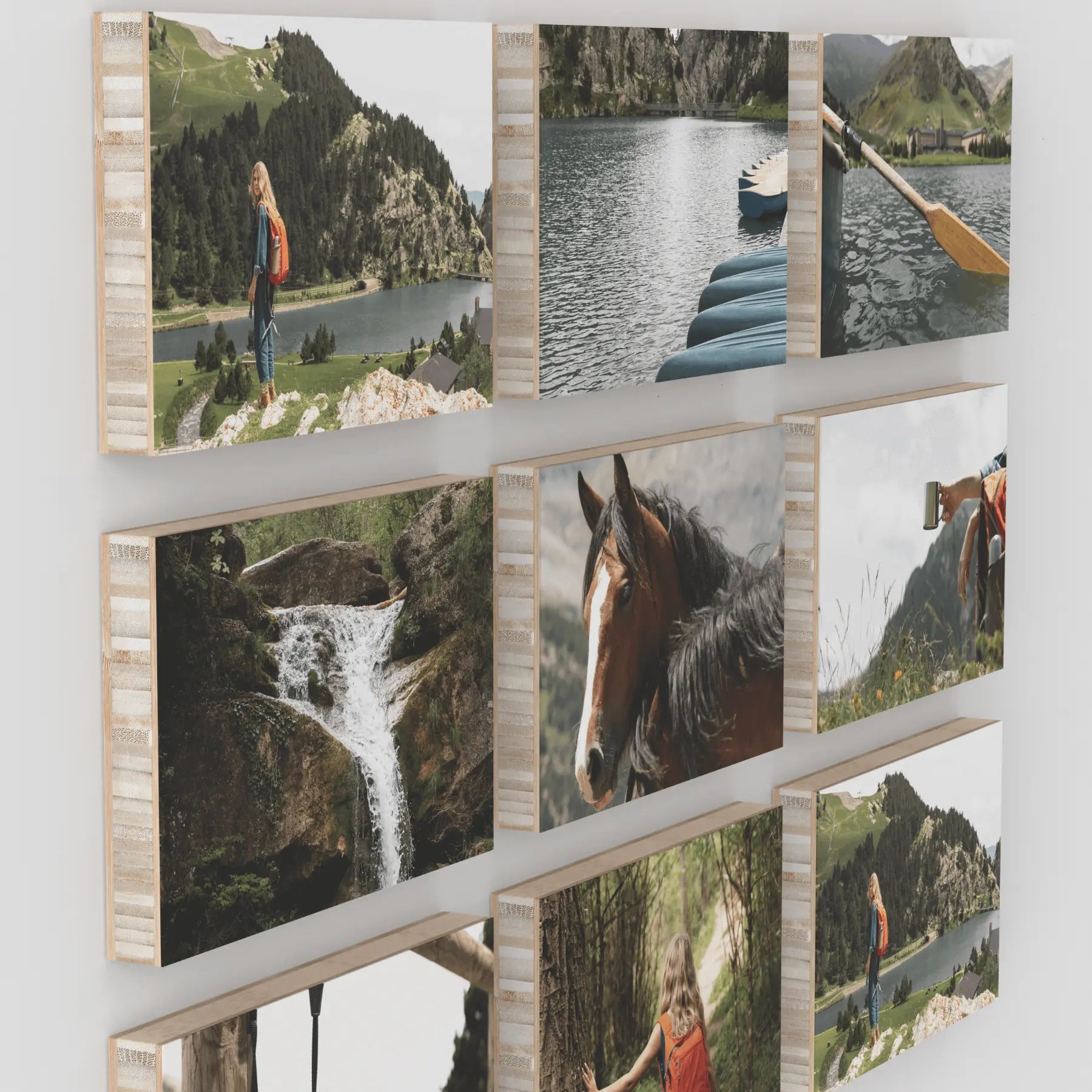 Jaffa set of 9 – foto op hout – Memory Block NL
