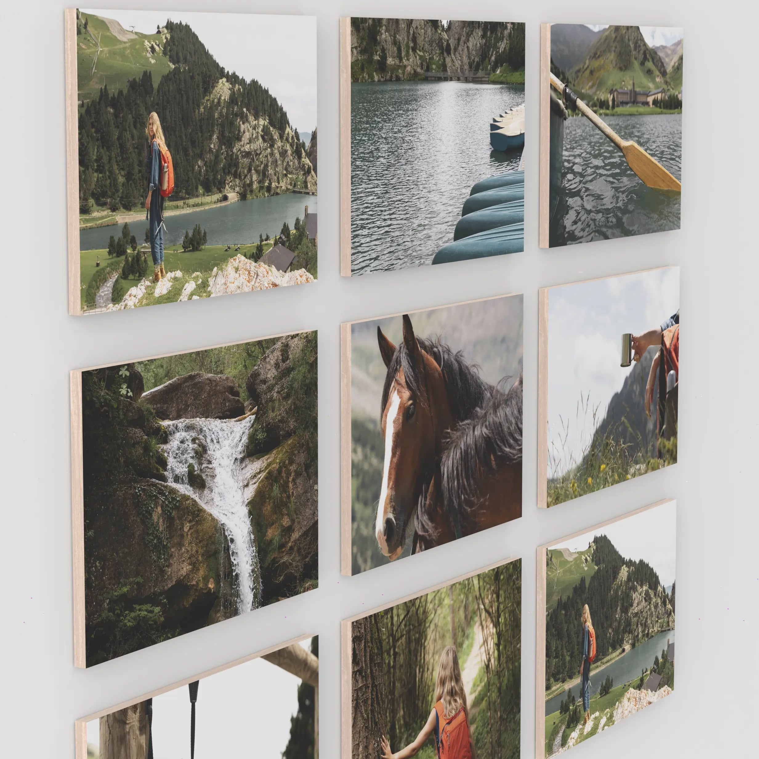 Jaffa set of 9 – foto op hout – Memory Block NL