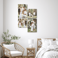 Orchid set of 4 – foto op hout – Memory Block NL