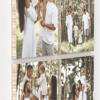 Orchid set of 4 – foto op hout – Memory Block NL