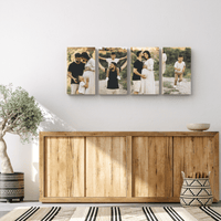 Pine Rectangle – foto op hout – Memory Block NL