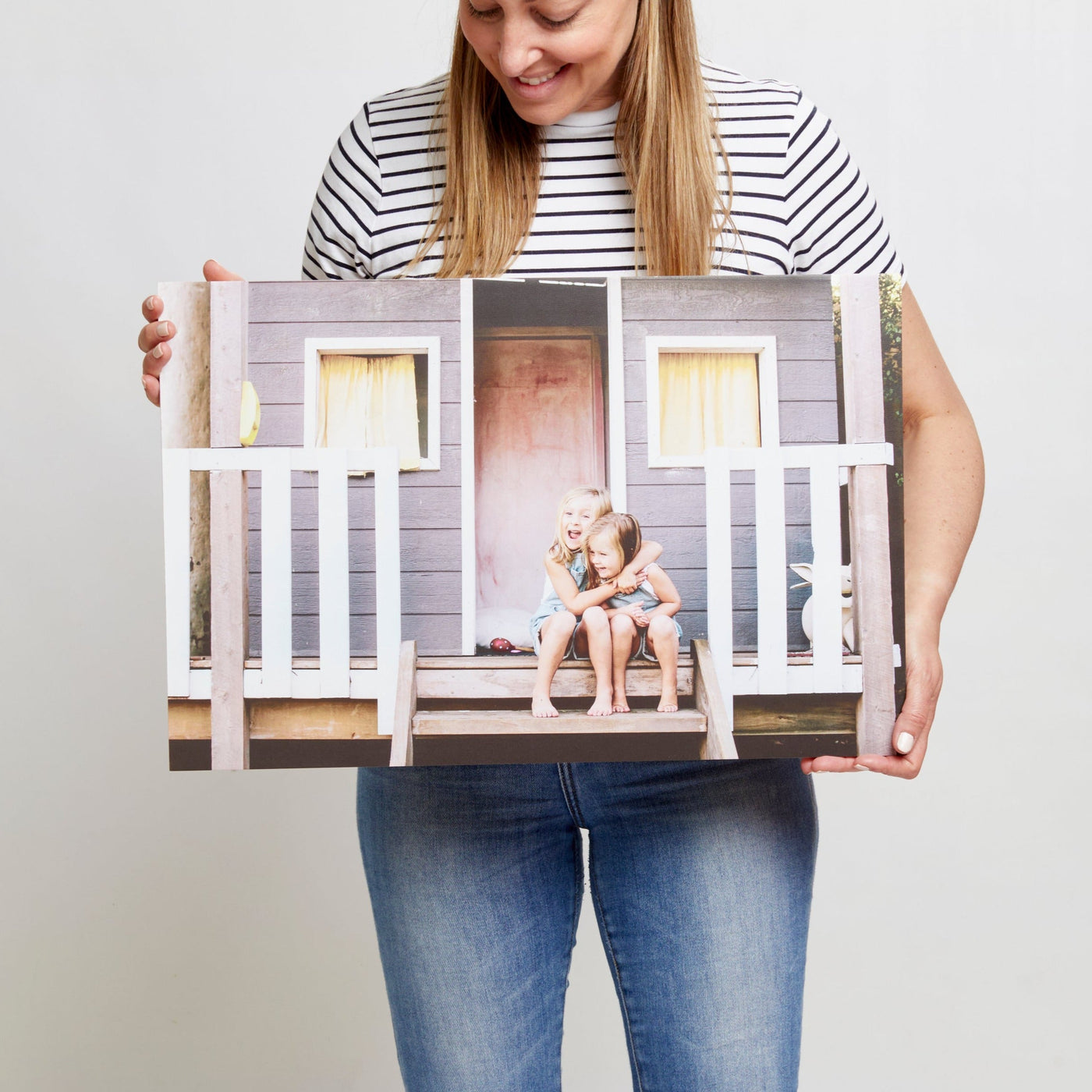 Pine Rectangle – foto op hout – Memory Block NL