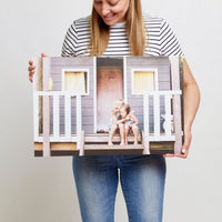 Pine Rectangle – foto op hout – Memory Block NL