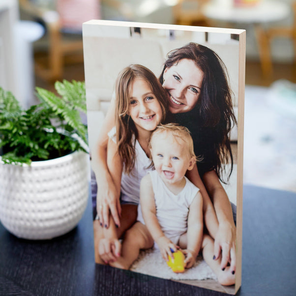 Pine Rectangle – foto op hout – Memory Block NL