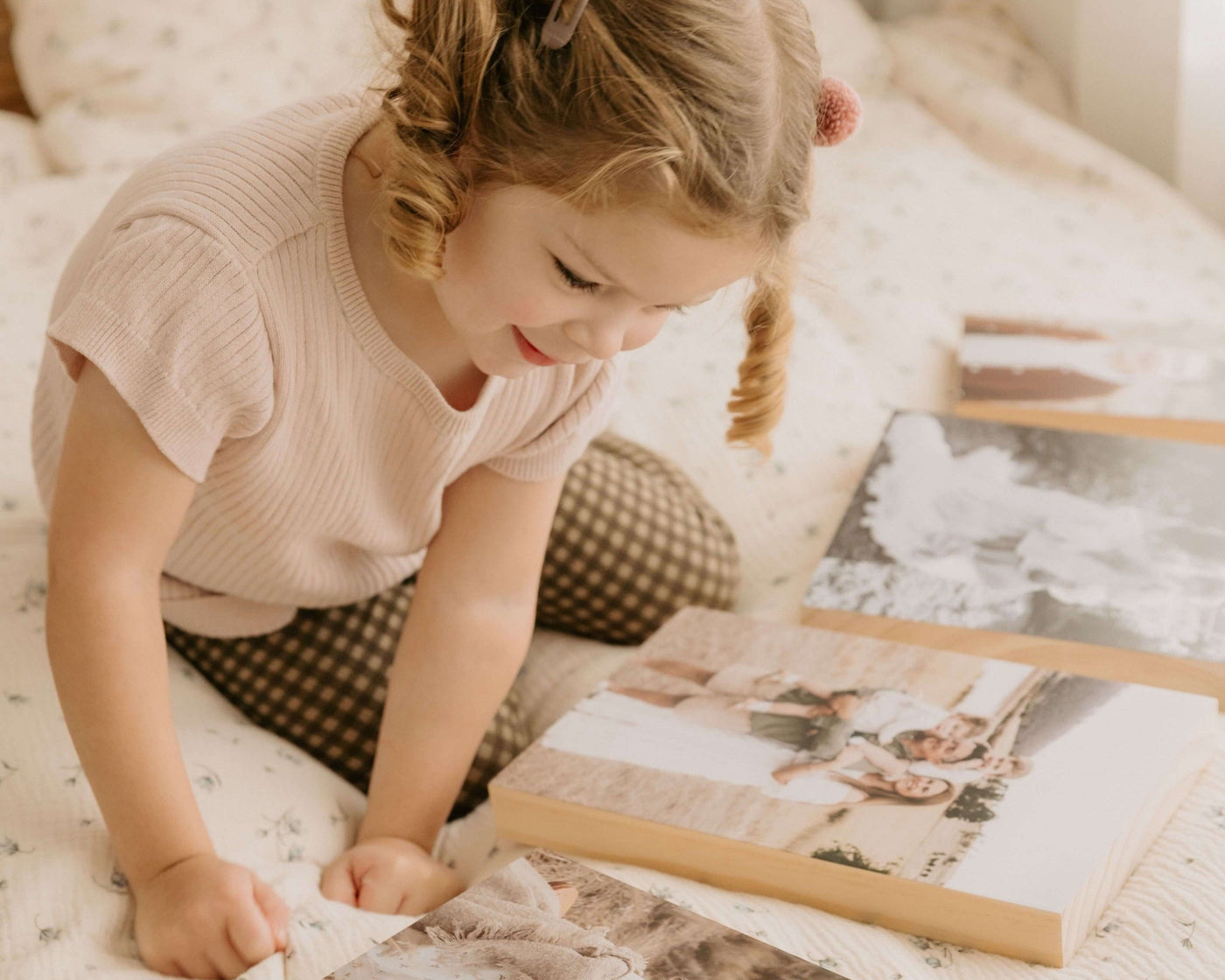 Pine Rectangle – foto op hout – Memory Block NL