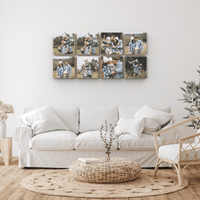 Pine Square – foto op hout – Memory Block NL
