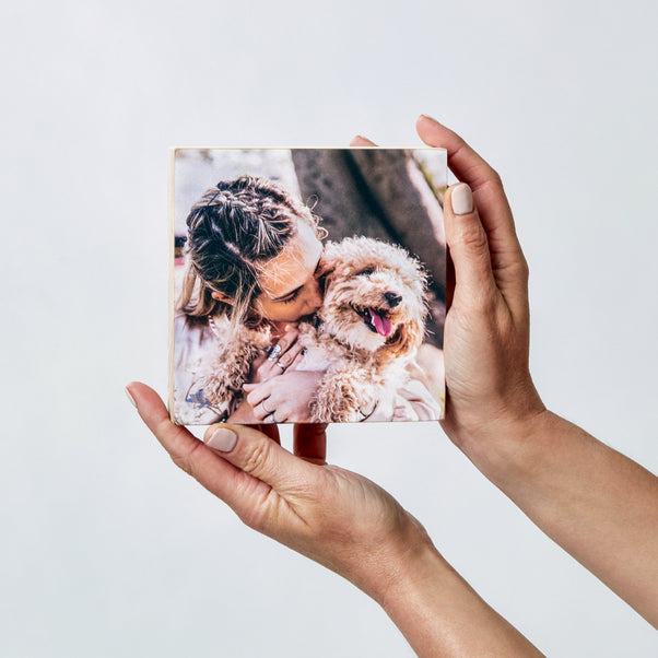 Pine Square – foto op hout – Memory Block NL