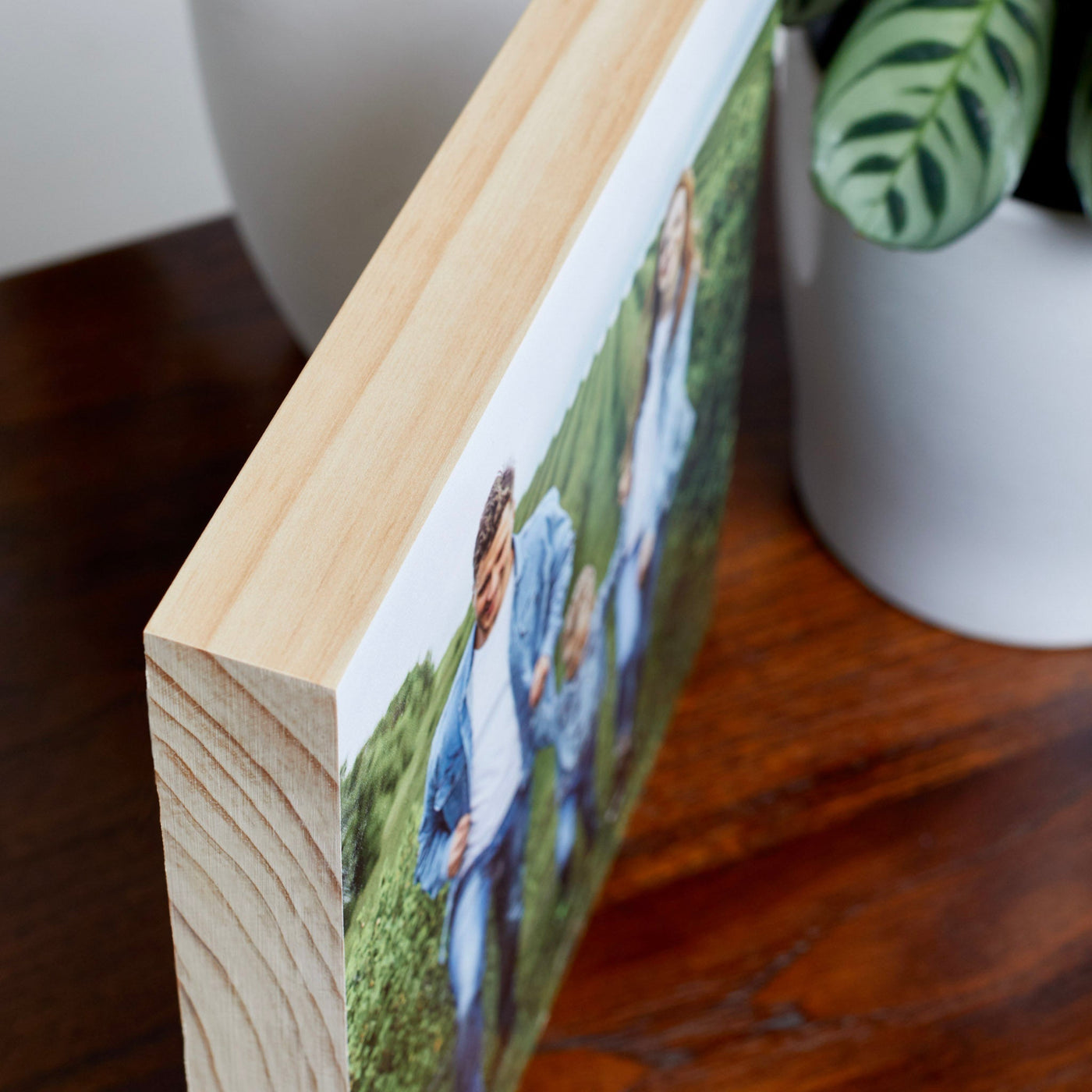 Pine Square – foto op hout – Memory Block NL