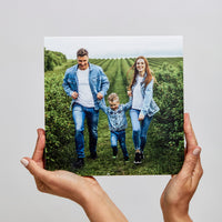 Pine Square – foto op hout – Memory Block NL