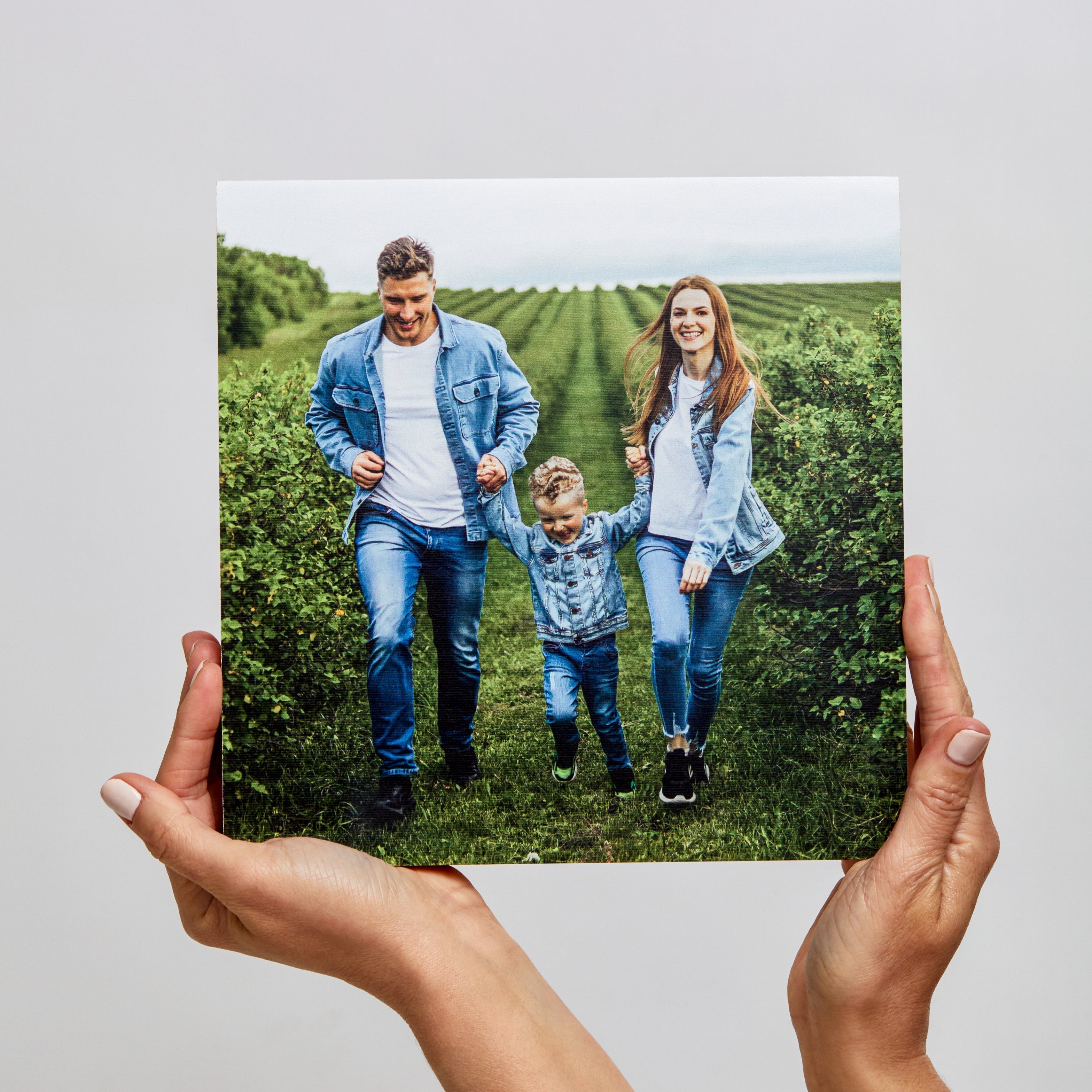Pine Square – foto op hout – Memory Block NL