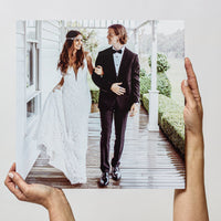 Pine Square – foto op hout – Memory Block NL