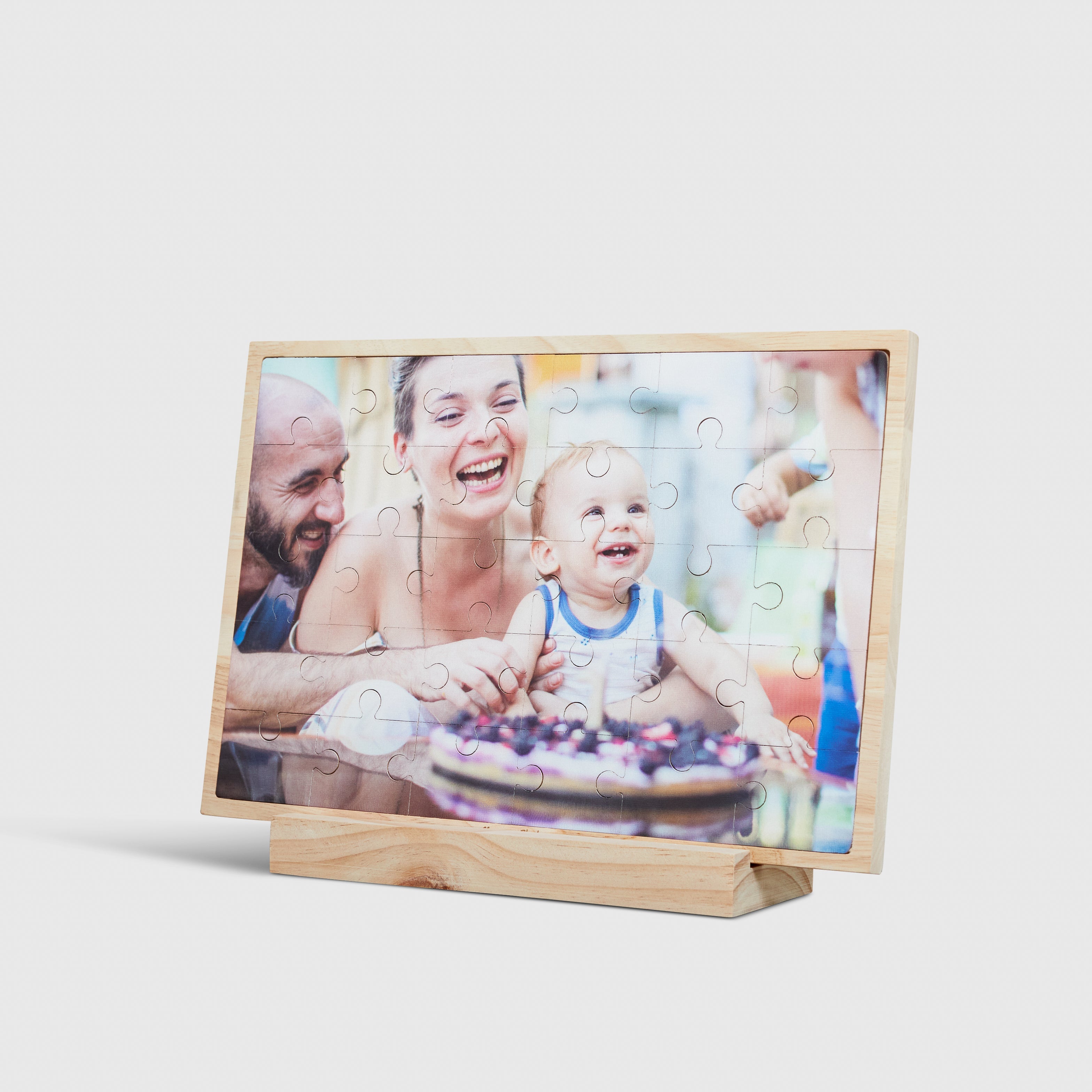 Rectangle Puzzle – foto op hout – Memory Block NL