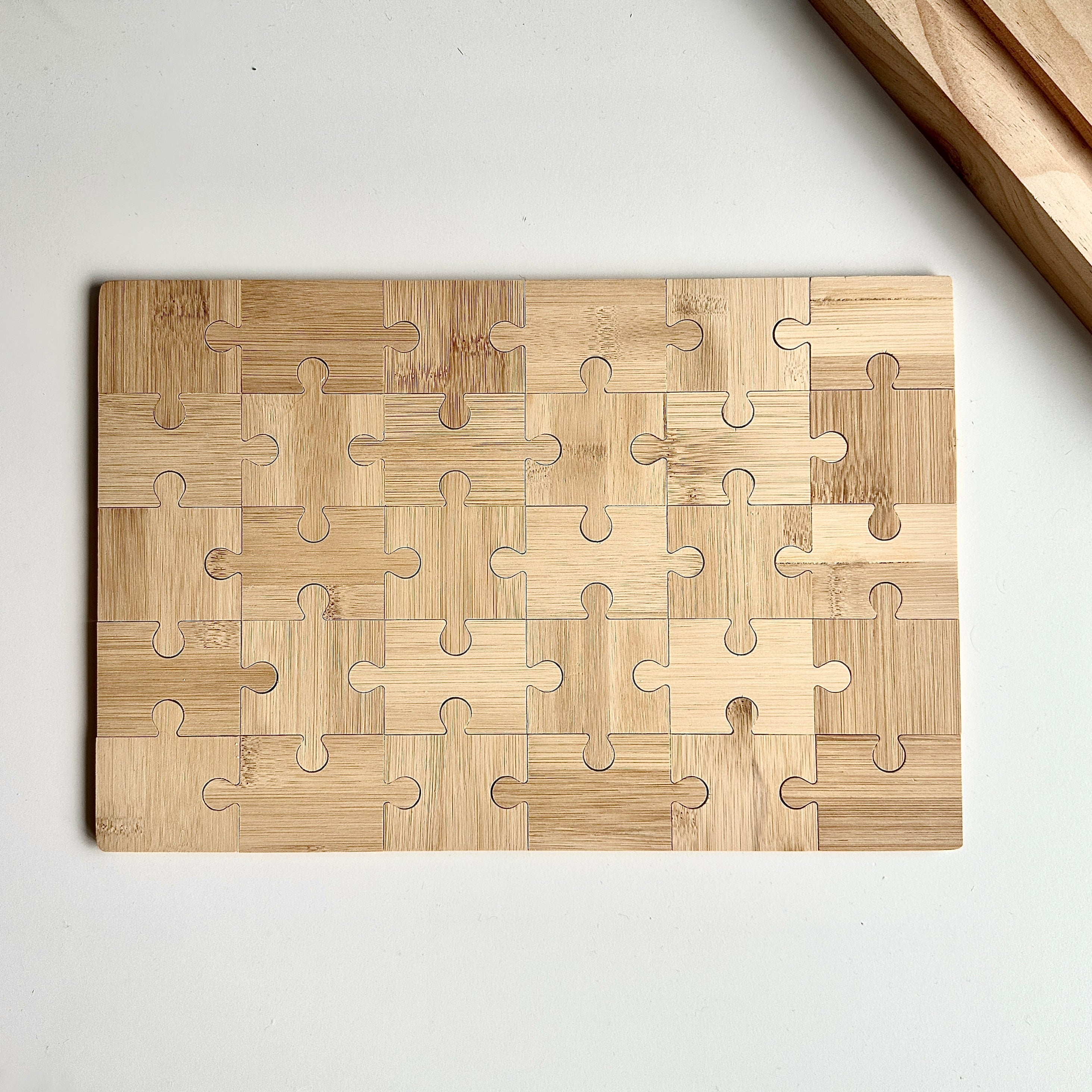 Rectangle Puzzle – foto op hout – Memory Block NL